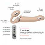 Безремінний страпон з вібрацією Strap-On-Me Vibrating Flesh L, діаметр 3,7 см, пульт ДК, регульовани - Зображення 3