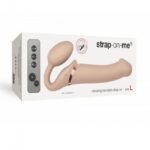 Безремінний страпон з вібрацією Strap-On-Me Vibrating Flesh L, діаметр 3,7 см, пульт ДК, регульовани - Зображення 5