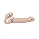 Безремінний страпон з вібрацією Strap-On-Me Vibrating Flesh L, діаметр 3,7 см, пульт ДК, регульовани - Зображення 4
