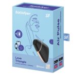 Вакуумний кліторальний стимулятор Satisfyer Love Triangle Black з керуванням через інтернет - Зображення 7