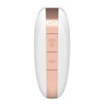 Вакуумний кліторальний стимулятор Satisfyer Love Triangle White з керуванням через інтернет - Зображення 5