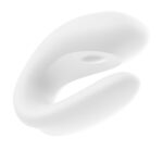 Смартвібратор для пар Satisfyer Double Joy White із широким кліторальним стимулятором - Зображення 5