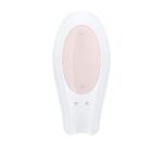 Смартвібратор для пар Satisfyer Double Joy White із широким кліторальним стимулятором - Зображення 3