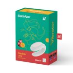 Смартвібратор для пар Satisfyer Double Joy White із широким кліторальним стимулятором - Зображення 6