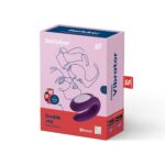 Смарт-вібратор для пар Satisfyer Double Joy Violet із широким кліторальним стимулятором - Зображення 7