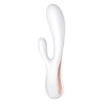 Смарт вібратор-кролик Satisfyer Mono Flex White, 2 мотори, керування через інтернет - Зображення 2
