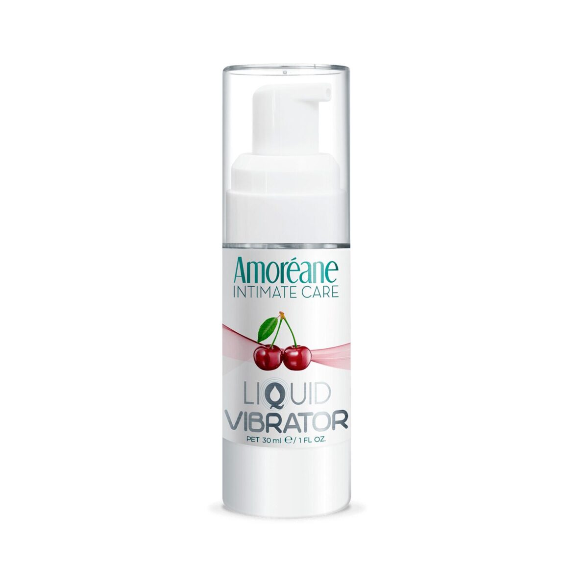 Лубрикант з ефектом вібрації Amoreane Med Liquid Vibrator Cherry (30 мл) - Зображення 1