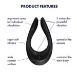 Вібратор для пар Satisfyer Endless Joy Black, 3 незалежні мотори, багатофункціональний - Зображення 3