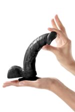 Фалоімітатор на присосці Real Body — Real Bruce Black, TPE, діаметр 4,2 см - Зображення 3