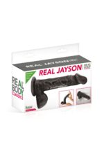 Фалоімітатор на присосці Real Body — Real Jayson Black, TPE, діаметр 4 см - Зображення 2