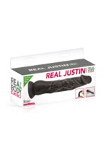 Фалоімітатор із присоскою Real Body — Real Justin Black, TPE, діаметр 4,2 см - Зображення 2