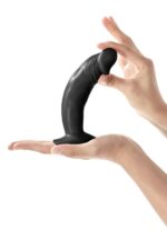 Фалоімітатор із присоскою Real Body — Real Zack Black, TPE, діаметр 3,7 см - Зображення 3
