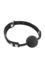 Класичний кляп з силіконовою кулькою Fetish Tentation Silicone Gag Ball - Зображення 3