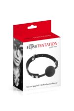 Класичний кляп з силіконовою кулькою Fetish Tentation Silicone Gag Ball - Зображення 4