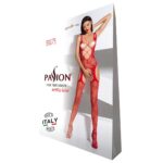 Відвертий бодістокінг з глибоким декольте Passion BS075 red - Зображення 5