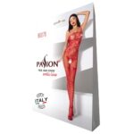 Ажурний бодістокінг з інтимними вирізами Passion BS076 red - Зображення 5