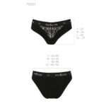 Трусики з широкою гумкою і мереживом Passion PS001 PANTIES M, black - Зображення 6