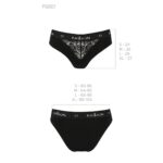 Трусики з широкою гумкою і мереживом Passion PS001 PANTIES S, black - Зображення 6