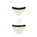 Трусики з широкою гумкою і мереживом Passion PS001 PANTIES L, ecru - Зображення 5