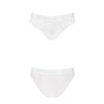 Трусики з широкою гумкою і мереживом Passion PS001 PANTIES XL, white - Зображення 4
