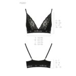 Еластичний топ з мереживом Passion PS001 TOP XL, black - Зображення 6