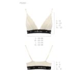 Еластичний топ з мереживом Passion PS001 TOP XL, ecru - Зображення 5