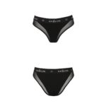 Трусики з прозорою вставкою Passion PS002 PANTIES L, black - Зображення 5