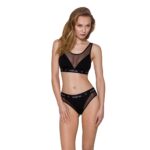 Трусики з прозорою вставкою Passion PS002 PANTIES S, black - Зображення 3