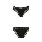 Трусики з прозорою вставкою Passion PS002 PANTIES S, black - Зображення 5