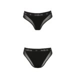 Трусики з прозорою вставкою Passion PS002 PANTIES XL, black - Зображення 5