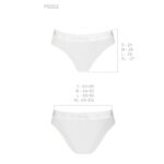 Трусики з прозорою вставкою Passion PS002 PANTIES XL, white - Зображення 5