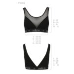 Топ з прозорою вставкою Passion PS002 TOP XL, black - Зображення 6