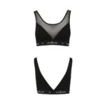 Топ з прозорою вставкою Passion PS002 TOP XL, black - Зображення 5