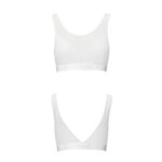 Топ з прозорою вставкою Passion PS002 TOP M, white - Зображення 4