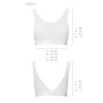 Топ з прозорою вставкою Passion PS002 TOP XL, white - Зображення 5