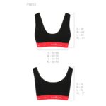 Спортивний топ на широких бретелях Passion PS003 TOP L, black - Зображення 6
