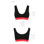 Спортивний топ на широких бретелях Passion PS003 TOP M, black - Зображення 6