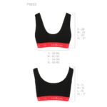 Спортивний топ на широких бретелях Passion PS003 TOP S, black - Зображення 6