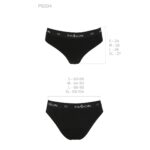 Трусики-сліпи з бавовни та еластаном Passion PS004 PANTIES XL, black - Зображення 6