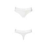 Трусики-бразиліана з бавовни Passion PS005 PANTIES L, white - Зображення 5