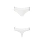 Трусики-бразиліана з бавовни Passion PS005 PANTIES M, white - Зображення 5