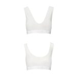 Спортивний топ з еластичної бавовни Passion PS005 TOP M, white - Зображення 5