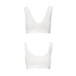 Спортивний топ з еластичної бавовни Passion PS005 TOP S, white - Зображення 5