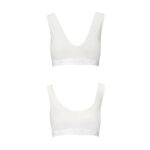 Спортивний топ з еластичної бавовни Passion PS005 TOP XL, white - Зображення 5