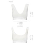 Спортивний топ з еластичної бавовни Passion PS005 TOP XL, white - Зображення 6