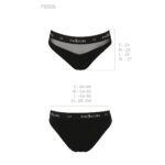 Трусики з прозорою вставкою Passion PS006 PANTIES XL, black - Зображення 6