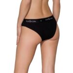 Трусики з прозорою вставкою Passion PS006 PANTIES XL, black - Зображення 2