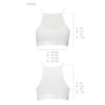 Спортивний топ з прозорою вставкою Passion PS006 TOP L, white - Зображення 5
