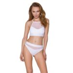 Спортивний топ з прозорою вставкою Passion PS006 TOP M, white - Зображення 2