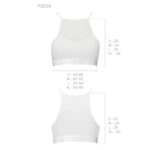 Спортивний топ з прозорою вставкою Passion PS006 TOP M, white - Зображення 5